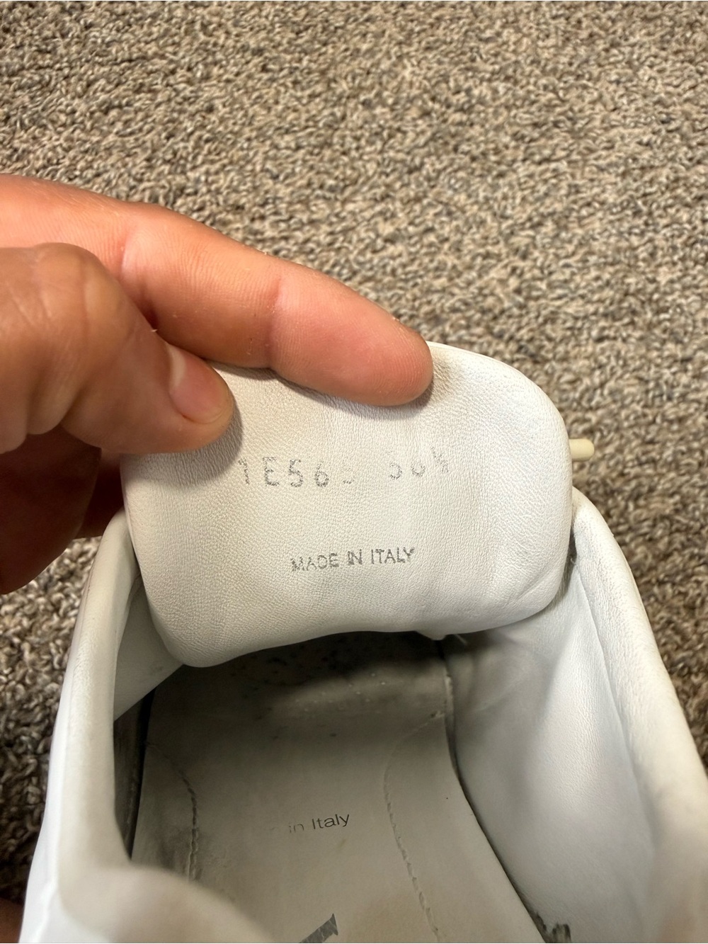Prada White Leather Lace-Up Sneakers - Picture 6 of 6